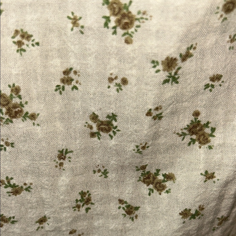 POL Floral Tiered Spaghetti-Strap Maxi Dress - Cream size medium - Picture 9 of 16